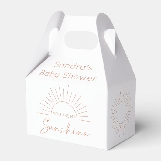 Ballotins Vous Êtes Mon Baby shower Sunshine Boho (Arrière)