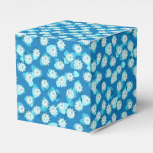 Ballotins Water Lily motif, turquoise, bleu et blanc