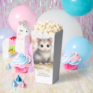 Ballotins Watercolor Baby Possum Baby Shower 