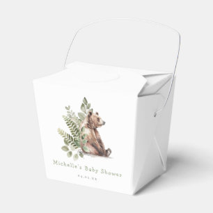 Ballotins Watercolor Baby shower de cerfs de bois