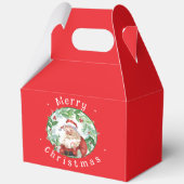 Ballotins Watercolor Christmas Wreath Santa North Pole  (Verso)