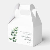 Ballotins Watercolor Eucalyptus Wedding | White (Verso)