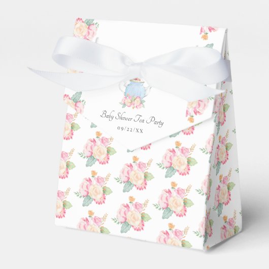 Ballotins Watercolor Floral Tea Party | BABY SHOWER (Verso)