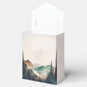 Ballotins Watercolor Mountains Pine Forest Mariage (Ouvert)