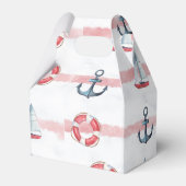 Ballotins Watercolor Nautical Boy Fête d'anniversaire (Arrière)