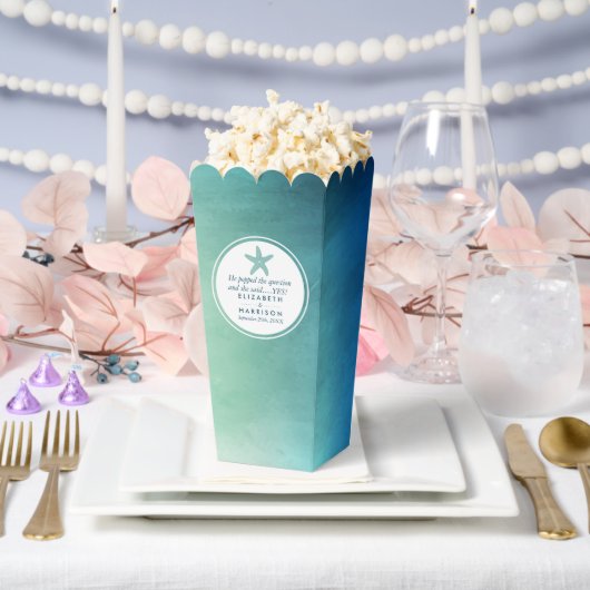 Ballotins Watercolor Ocean Starfish Beach Wedding (Mariage)