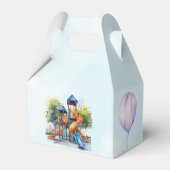 Ballotins Watercolor Playground Park Fête d'anniversaire des (Arrière)