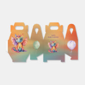 Ballotins Watercolor Rainbow Dragon Baby shower (Déplié)