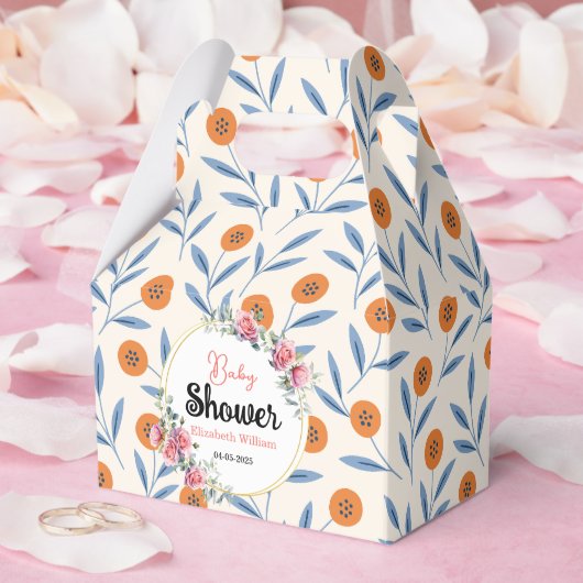 Ballotins Watercolor Roses & Eucalyptus Baby Shower (Mariage)