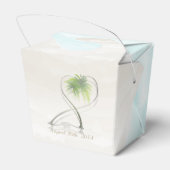 Ballotins Watercolor Tropical Beach Ballotin de mariage (Arrière)