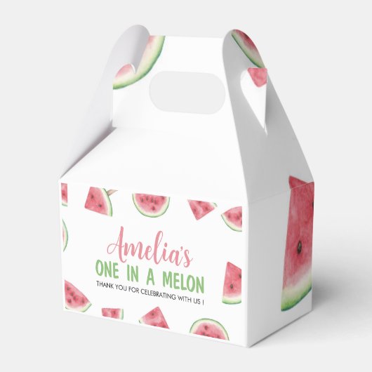 Ballotins Watermelon One Dans Un Melon Anniversaire Ballotin (Verso)