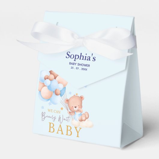 Ballotins We Can Bearly Wait, Boy Baby Shower (Verso)