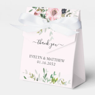 Ballotins Wedding shower de verdure rose pâle
