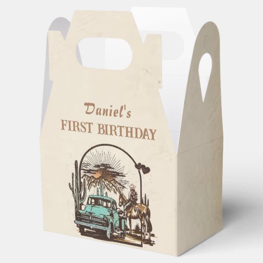 Ballotins Western Cowgirl Ballotin de fête d'anniversaire (Ouvert)