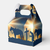 Ballotins Western Faveur boîte cadeau Cowboy prière (Arrière)