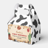 Ballotins Western First Rodeo Cowboy Ballotin d'anniversaire (Arrière)