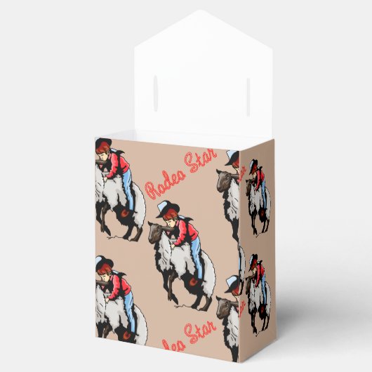 Ballotins Western Party Favor Box Rodeo Mutton Busting (Ouvert)