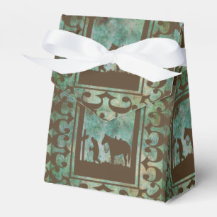 Ballotins Western Party Favoriser boîte cadeau Cowboy Prière