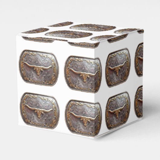 Ballotins Western Party Favoriser Ou Boîte Cadeau Texas Long (Verso)