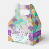 Ballotins Whimsic Chic Mermaid Merci fête d'anniversaire (Arrière)