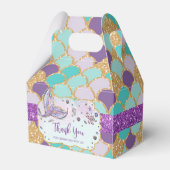 Ballotins Whimsical Chic Sirène Baby shower fille Merci (Arrière)