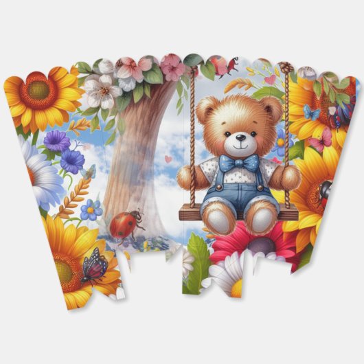 Ballotins Whimsical Comical Favor Box (Déplié)