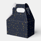 Ballotins Whimsical Gold Starry Night Mariage bleu marine (Arrière)