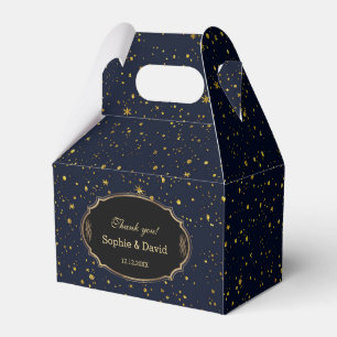 Ballotins Whimsical Gold Starry Night Mariage bleu marine