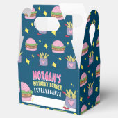 Ballotins Whimsical Pink Burger et Fries fête d'anniversaire (Ouvert)