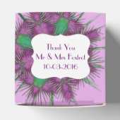 Ballotins Whimsical violet écossais chardon design floral (Haut)