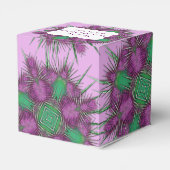 Ballotins Whimsical violet écossais chardon design floral (Arrière)