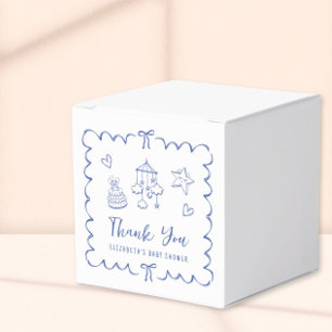 Ballotins Whimsical Wavy Frame Baby Boy Shower Merci