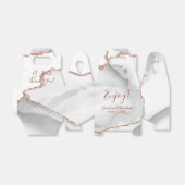 Ballotins White Agate Rose Gold Parties scintillant mariage  (Déplié)