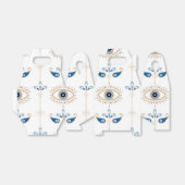 Ballotins White bohemian retro evil eye pattern (Déplié)