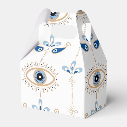 Ballotins White bohemian retro evil eye pattern (Verso)