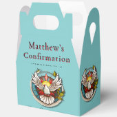 Ballotins White Dove Turquoise Blue Confirmation Célébration (Ouvrir)