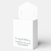 Ballotins White Elegant Graduation Class 2025 Félicats Grad (Ouvert)