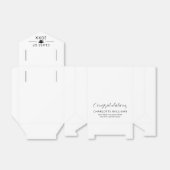 Ballotins White Elegant Graduation Class 2025 Félicats Grad (Déplié)