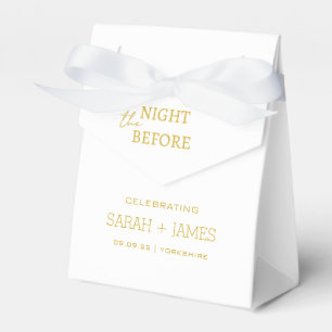 Ballotins White & Gold Elegant Night Before Mariage