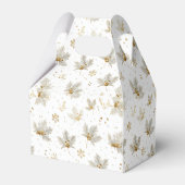 Ballotins White Gold Leaves & Snowflakes Pattern (Arrière)