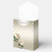Ballotins White Roses Gold Hearts Ballotin (Ouvert)