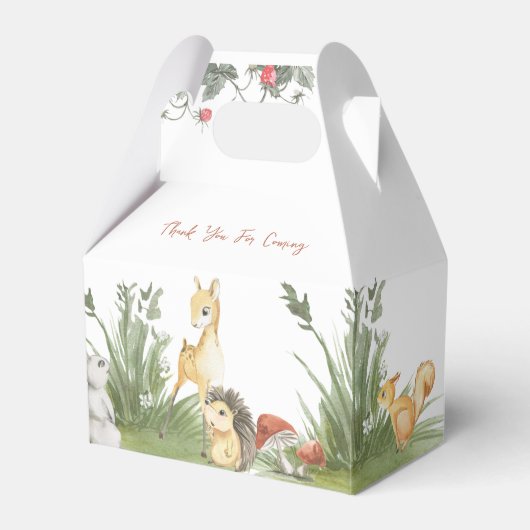 Ballotins Wild One 1er anniversaire Brown bébé Cerfs et amis (Verso)