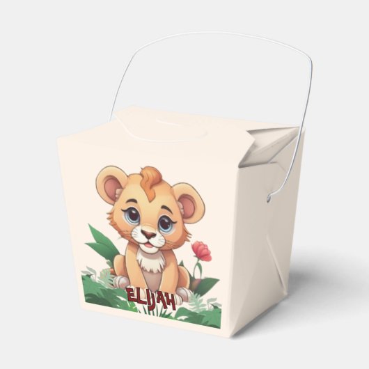 Ballotins Wild One mignon Lion Jungle Thème (Verso)