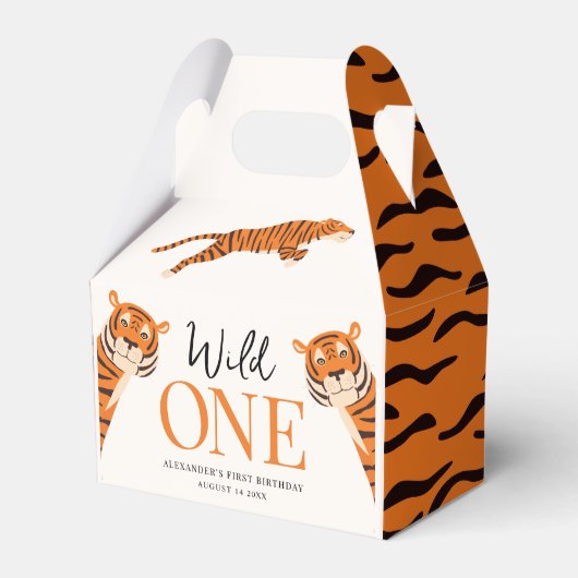 Ballotins Wild One Tiger Ballotin d'anniversaire pour enfant (Verso)