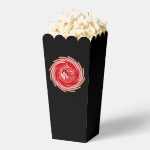 Ballotins Wild Wolf Whirling boîtes de pop-corn noir