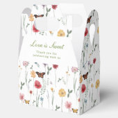 Ballotins Wildflower Garden Wedding Favor Box (Ouvert)