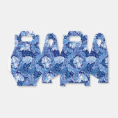 Ballotins William Morris Floral, Cobalt Bleu et Blanc (Déplié)