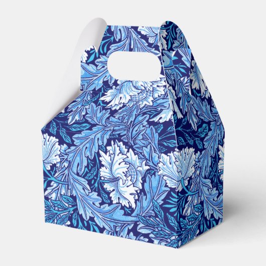 Ballotins William Morris Floral, Cobalt Bleu et Blanc (Verso)