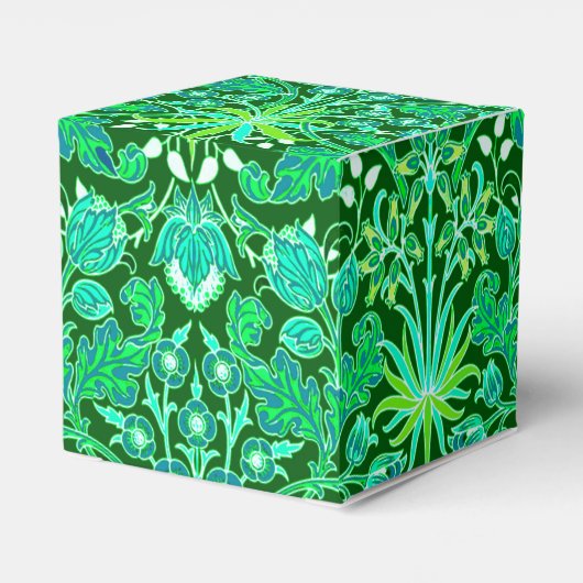 Ballotins William Morris Hyacinth Imprimer, Emerald Green (Arrière)