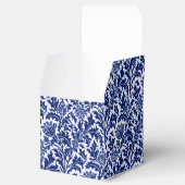 Ballotins William Morris Thistle Damask, Cobalt Bleu & Blanc (Ouvert)